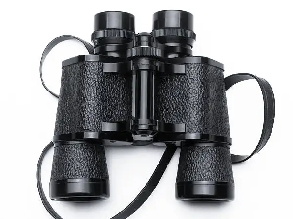 mordern binoculars to view ngorongoro by crystal tours