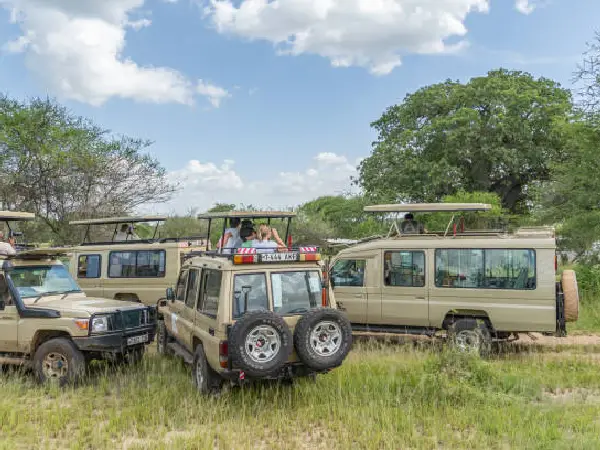 safari vehicle in ngorongoro by crystal tours